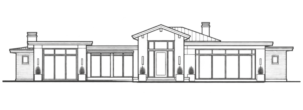 transparent elevation drawing